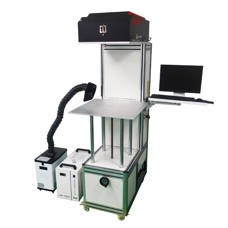 3D Dynamic Focusing RF60W Co2 Laser Marking Machine with CCD Imaging for Curved Surface Material